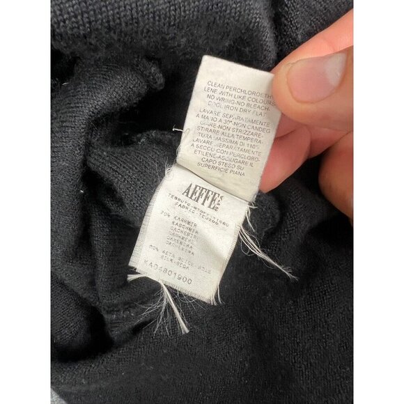 Narciso Rodriguez Cashmere Silk Dress Women's Black Sleeveless Sheath Italy - Picture 8 of 9